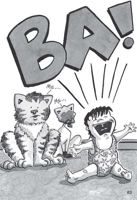 Bad Kitty Meets the Baby (paperback black-and-white edition)