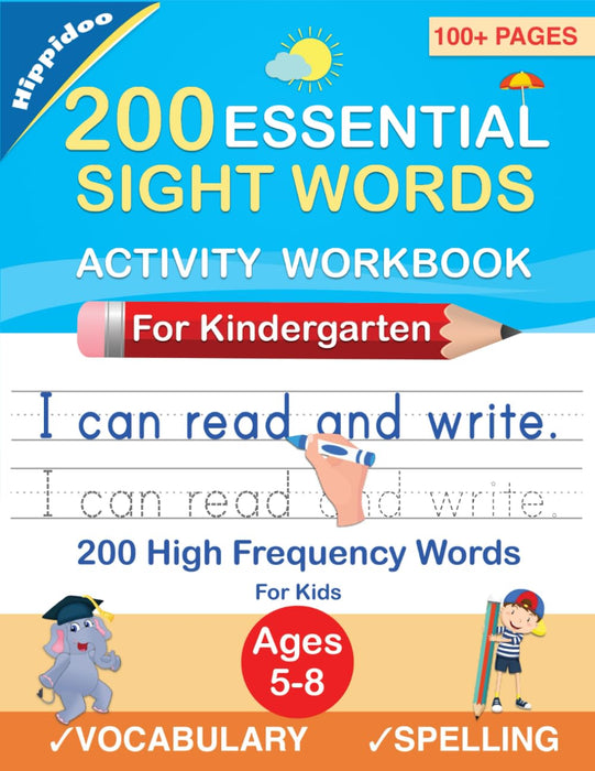 200 Essential Sight Words for Kids Learning to Write and Read: Activity Workbook to Learn, Trace & Practice 200 High Frequency Sight Words by Sujatha Lalgudi, Hippidoo - CharlottesWebTheChildrensBookStore.comCharlottesWebTheChildrensBookStore9781777421151