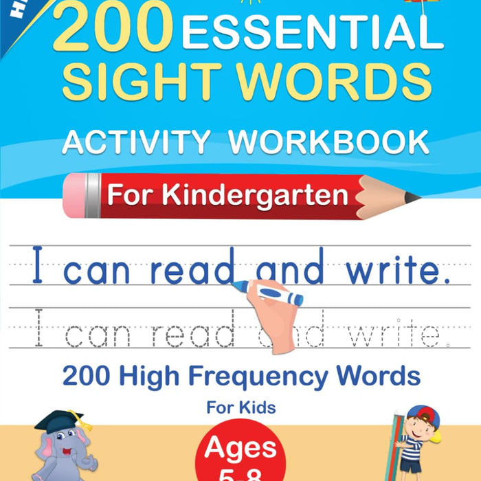 200 Essential Sight Words for Kids Learning to Write and Read: Activity Workbook to Learn, Trace & Practice 200 High Frequency Sight Words by Sujatha Lalgudi, Hippidoo - CharlottesWebTheChildrensBookStore.comCharlottesWebTheChildrensBookStore9781777421151