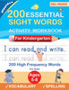 200 Essential Sight Words for Kids Learning to Write and Read: Activity Workbook to Learn, Trace & Practice 200 High Frequency Sight Words by Sujatha Lalgudi, Hippidoo