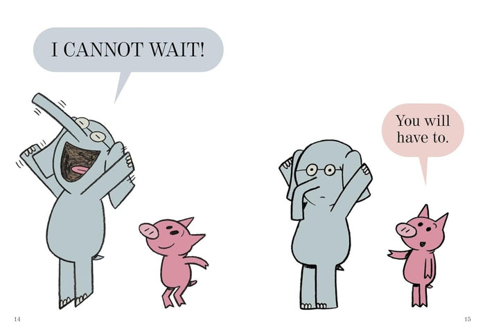 Waiting Is Not Easy!-An Elephant and Piggie Book - CharlottesWebTheChildrensBookStore.comCharlottesWebTheChildrensBookStore9781423199571