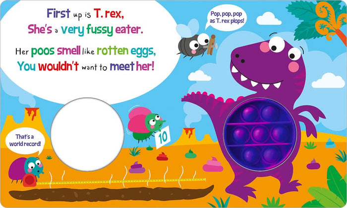 Jurassic Poop! (Push Pop Bubble Books) - CharlottesWebTheChildrensBookStore.comCharlottesWebTheChildrensBookStore9781801054874