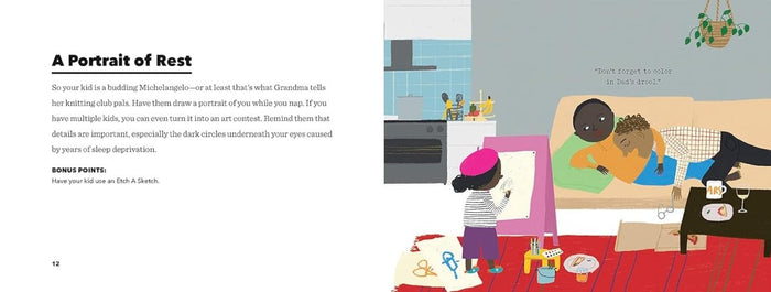 Horizontal Parenting: How to Entertain Your Kid While Lying Down by Michelle Woo, Dasha Tolstikova - CharlottesWebTheChildrensBookStore.comCharlottesWebTheChildrensBookStore9781797211343