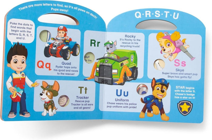 Melissa & Doug PAW Patrol Children's Book - Poke-A-Dot: Alphabet Adventure by - CharlottesWebTheChildrensBookStore.comCharlottesWebTheChildrensBookStore000772332637