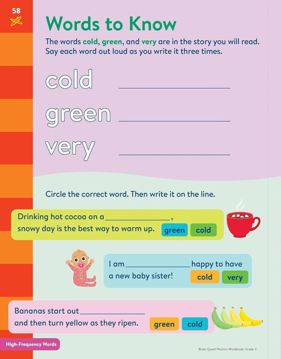 Brain Quest Phonics Workbook: Grade 2 - CharlottesWebTheChildrensBookStore.comCharlottesWebTheChildrensBookStore9781523527854