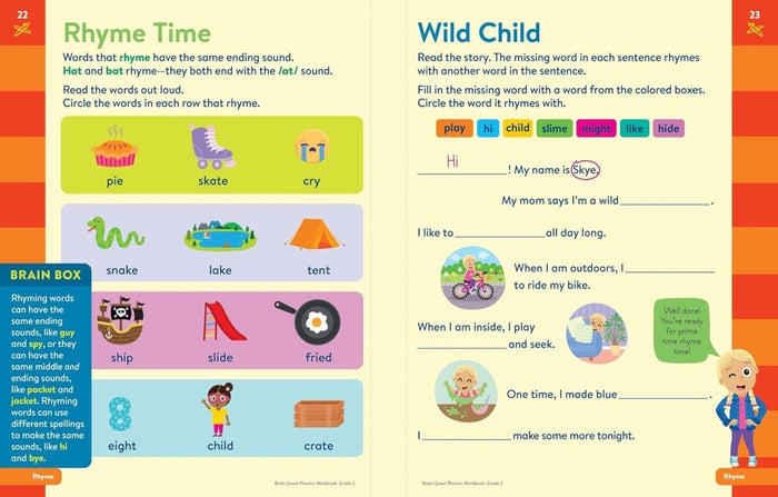 Brain Quest Phonics Workbook: Grade 2 - CharlottesWebTheChildrensBookStore.comCharlottesWebTheChildrensBookStore9781523527854