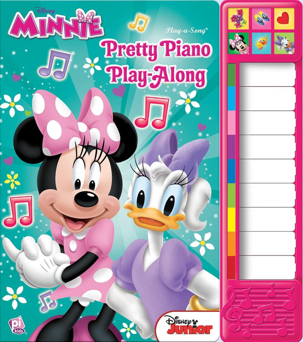 Disney Minnie Mouse - Pretty Piano Play-Along Song Board Book with Built-in Keyboard - PI Kids