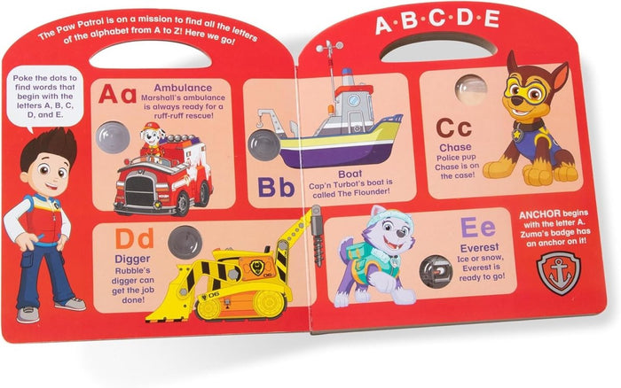 Melissa & Doug PAW Patrol Children's Book - Poke-A-Dot: Alphabet Adventure by - CharlottesWebTheChildrensBookStore.comCharlottesWebTheChildrensBookStore000772332637