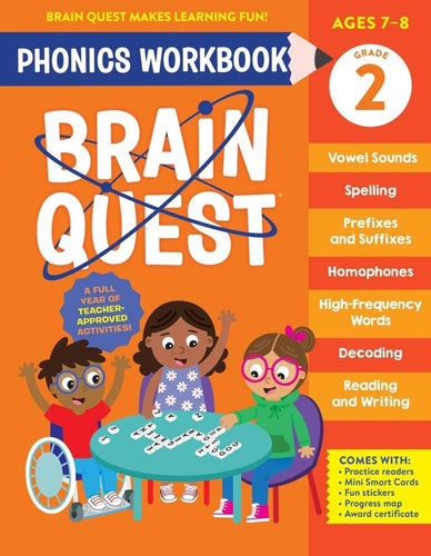 Brain Quest Phonics Workbook: Grade 2 - CharlottesWebTheChildrensBookStore.comCharlottesWebTheChildrensBookStore9781523527854