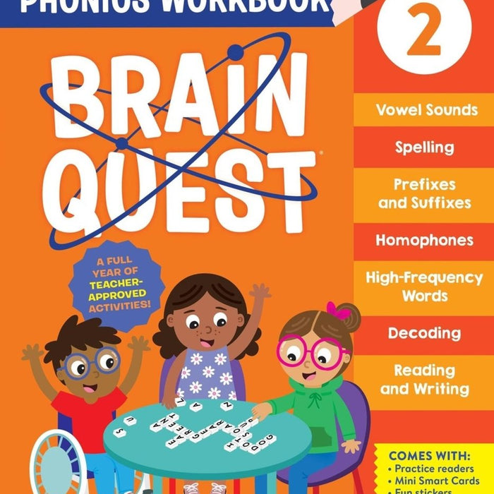 Brain Quest Phonics Workbook: Grade 2 - CharlottesWebTheChildrensBookStore.comCharlottesWebTheChildrensBookStore9781523527854