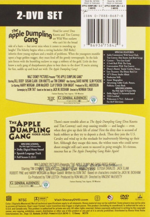The Apple Dumpling Gang / The Apple Dumpling Gang Rides Again - CharlottesWebTheChildrensBookStore.comCharlottesWebTheChildrensBookStore786936758429