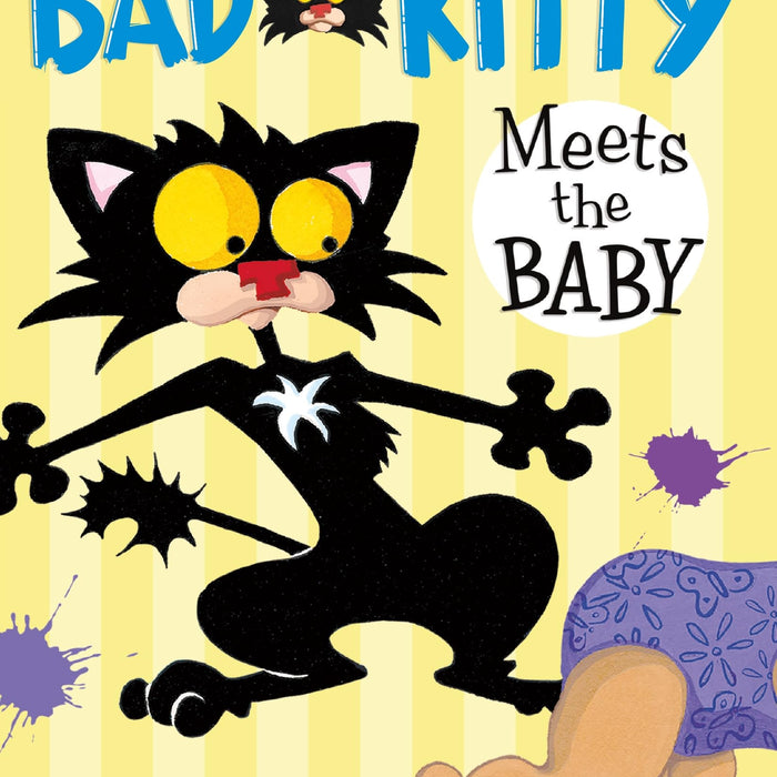 Bad Kitty Meets the Baby (paperback black-and-white edition)
