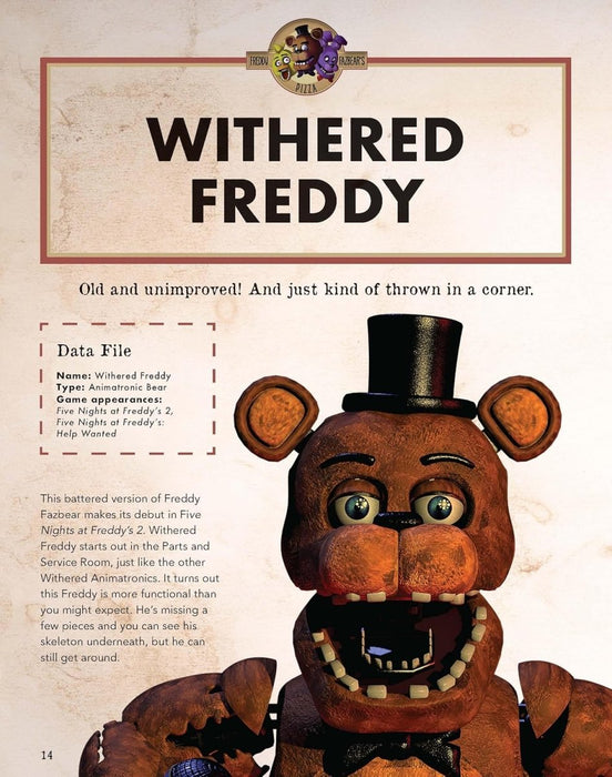 Five Nights at Freddy's Character Encyclopedia (An AFK Book) - CharlottesWebTheChildrensBookStore.comCharlottesWebTheChildrensBookStore9781338804737
