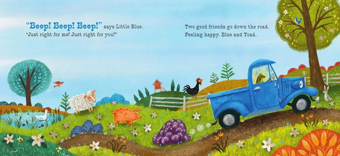 Little Blue Truck Feeling Happy: A Touch-and-Feel Book by Alice Schertle - CharlottesWebTheChildrensBookStore.comCharlottesWebTheChildrensBookStore9780063342705