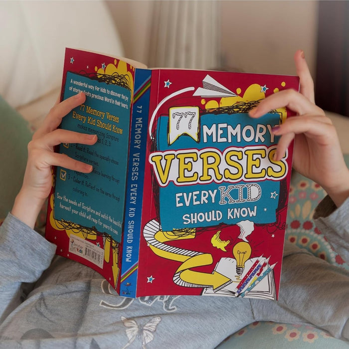77 Memory Verses Every Kid Should Know, Ages 5-8 (77 for Kids Editions) by Christian Art Kids - CharlottesWebTheChildrensBookStore.comCharlottesWebTheChildrensBookStore9781432130770