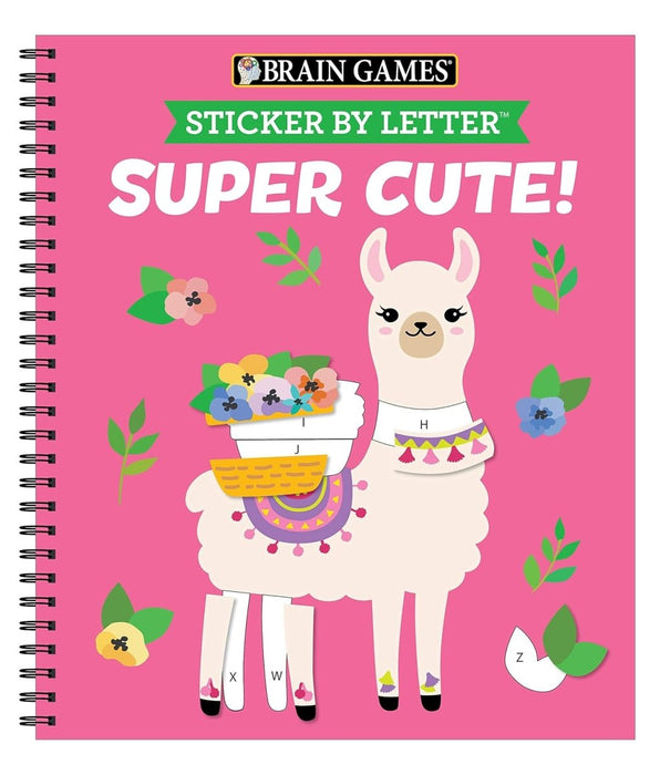 Brain Games - Sticker by Letter: Super Cute! - CharlottesWebTheChildrensBookStore.comCharlottesWebTheChildrensBookStore9781645584919