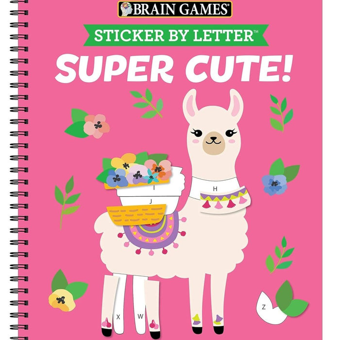 Brain Games - Sticker by Letter: Super Cute! - CharlottesWebTheChildrensBookStore.comCharlottesWebTheChildrensBookStore9781645584919