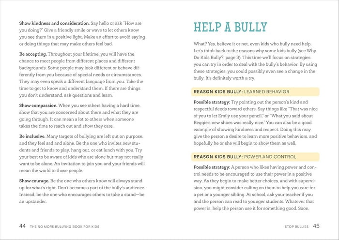 The No More Bullying Book for Kids: Become Strong, Happy, and Bully-Proof - CharlottesWebTheChildrensBookStore.comCharlottesWebTheChildrensBookStore9781641520713