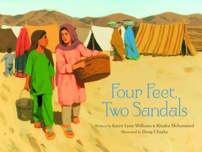 Four Feet, Two Sandals by Karen Lynn Williams, Khadra Mohammed - CharlottesWebTheChildrensBookStore.comCharlottesWebTheChildrensBookStore9780802852960