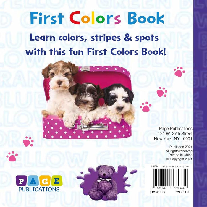 First Colors (Padded Board Book): A Bright and Cheerful Early Learning Book for Babies and Toddlers by Page Publications - CharlottesWebTheChildrensBookStore.comCharlottesWebTheChildrensBookStore9781648331374