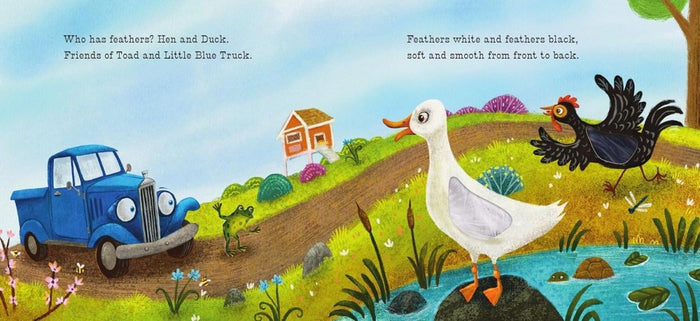 Little Blue Truck Feeling Happy: A Touch-and-Feel Book by Alice Schertle - CharlottesWebTheChildrensBookStore.comCharlottesWebTheChildrensBookStore9780063342705