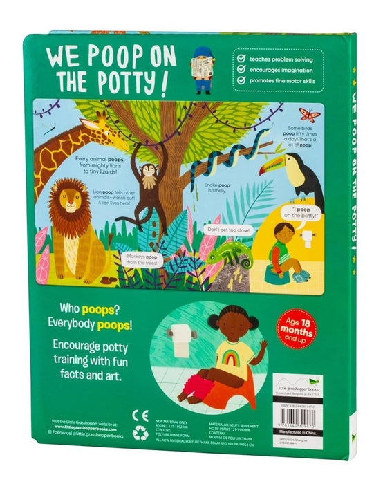 We Poop on the Potty!: Funny Potty Training Book for Toddlers | Mom's Choice Gold Award Winner | Teaches Bathroom Habits with Animals & Humor | Large Padded Board Book Gift for Boys & Girls - CharlottesWebTheChildrensBookStore.comCharlottesWebTheChildrensBookStore9781640309470