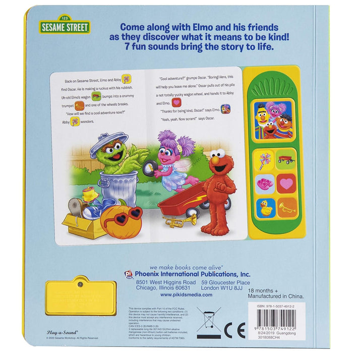 Sesame Street Elmo, Abby Cadabby, Zoe, and More! - It's Cool to Be Kind Sound Book - PI Kids (Play-A-Sound)