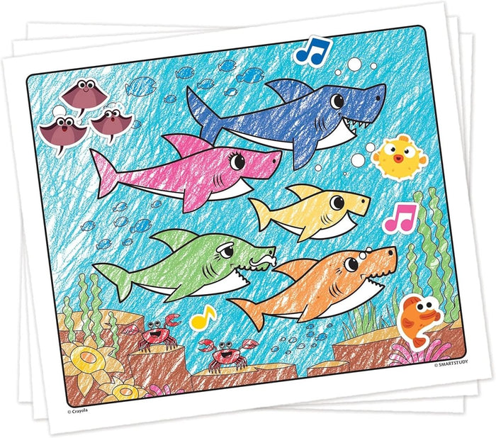 Crayola Baby Shark Coloring Pages and Stickers, Gift for Kids, Ages 3, 4, 5, 6 Color & Sticker - CharlottesWebTheChildrensBookStore.comCharlottesWebTheChildrensBookStore071662208134