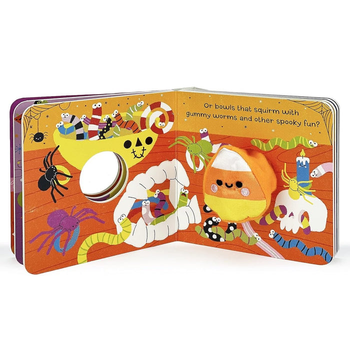 Candy Corn Kids Halloween & Thanksgiving Finger Puppet Board Book Ages 0-4 - CharlottesWebTheChildrensBookStore.comCharlottesWebTheChildrensBookStore9781646381944