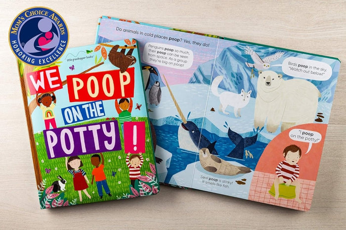 We Poop on the Potty!: Funny Potty Training Book for Toddlers | Mom's Choice Gold Award Winner | Teaches Bathroom Habits with Animals & Humor | Large Padded Board Book Gift for Boys & Girls - CharlottesWebTheChildrensBookStore.comCharlottesWebTheChildrensBookStore9781640309470