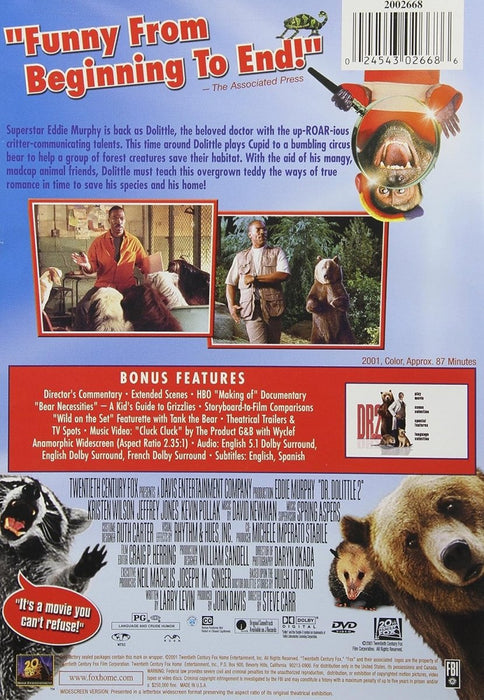 Dr Dolittle 2 (Widescreen Edition) - CharlottesWebTheChildrensBookStore.comCharlottesWebTheChildrensBookStore024543026686